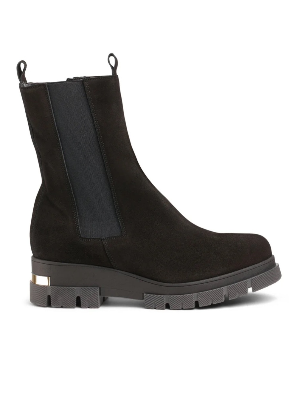 Italeau Brienza Waterproof Suede Lug Boots Black Size 11